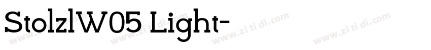 StolzlW05 Light字体转换